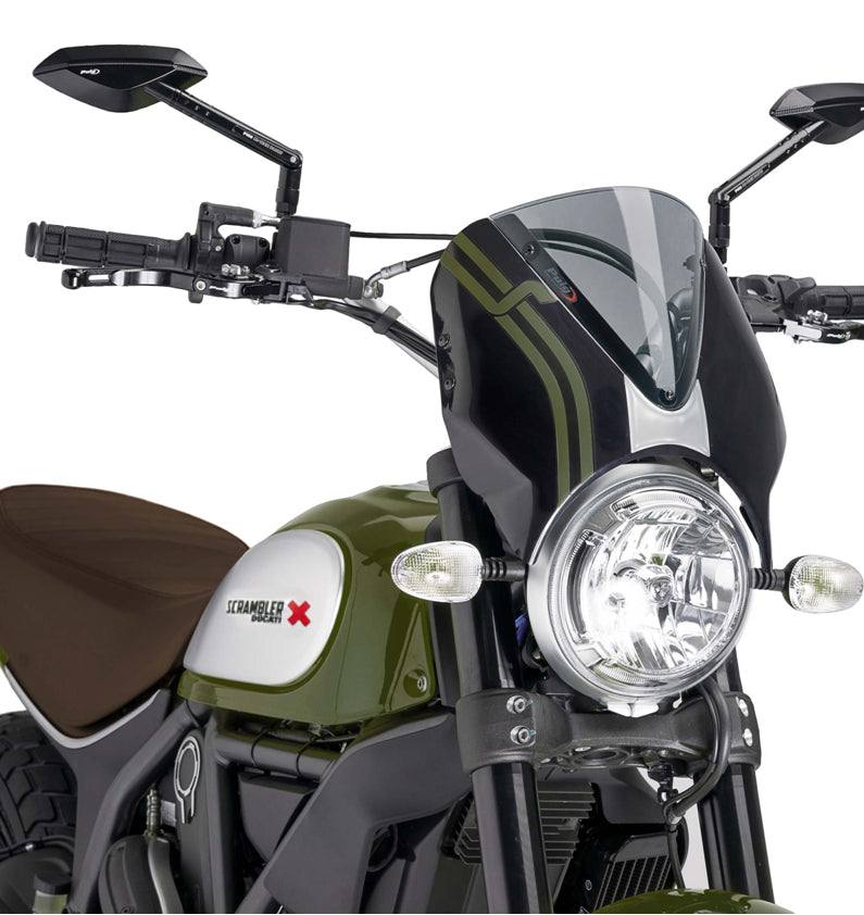DUCATI SCRAMBLER 800 ICON DARK [2025] – Viseira de pára-brisa RetroVision