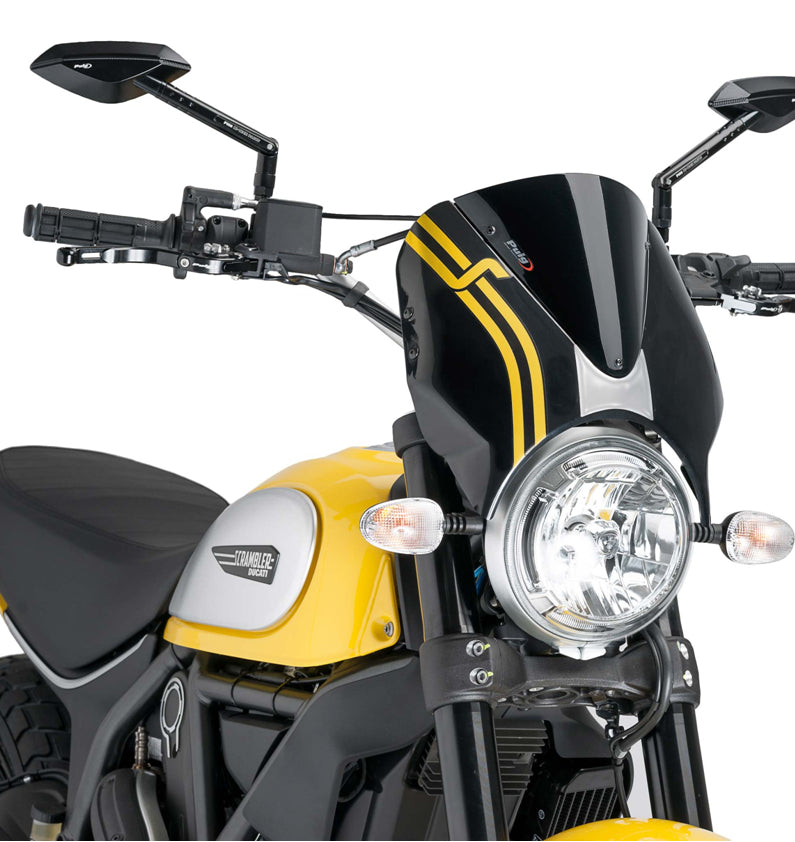DUCATI SCRAMBLER 800 ICON DARK [2025] – Viseira de pára-brisa RetroVision