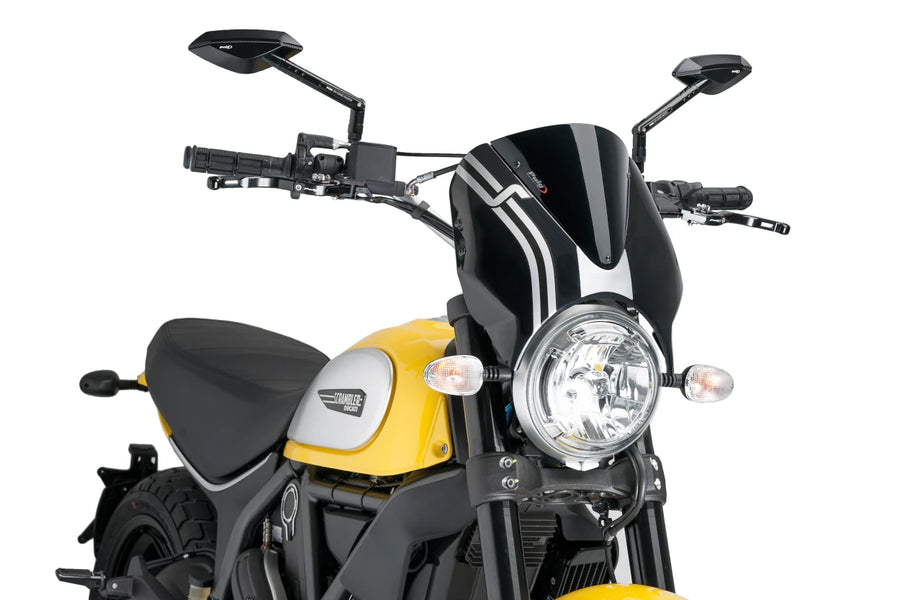 DUCATI SCRAMBLER 800 ICON DARK [2025] – Viseira de pára-brisa RetroVision