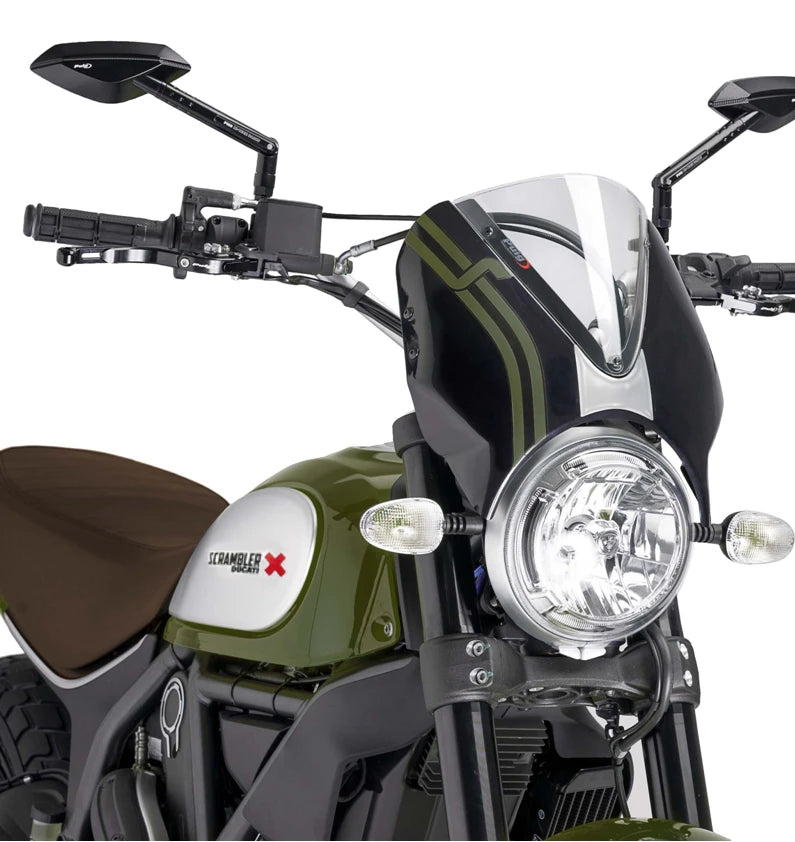 DUCATI SCRAMBLER 800 ICON DARK [2025] – Viseira de pára-brisa RetroVision