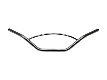 Driver de motocicleta Ø 25 - guidão com suporte arredondado Ø 12 mm, 870 mm de largura, preto