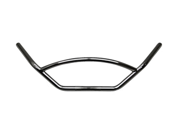 Driver de motocicleta Ø 25 - guidão com suporte arredondado 780 mm de largura, preto