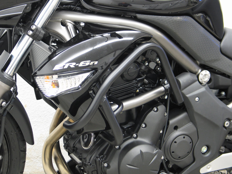 Kawasaki er 6 n/f [2009-2011] - Barra de proteção ao motor, estável, preto