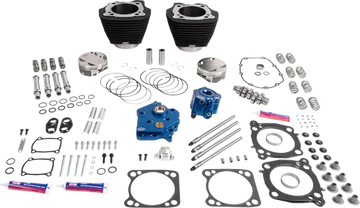Harley-Davidson FLFBS 1923 Softail Fat Boy 117 [2026] - 132" Power Package Motorleistungs-Kit – Oberfläche: Schwarz, Nicht hervorgehobene Kühlrippen – Bild 2
