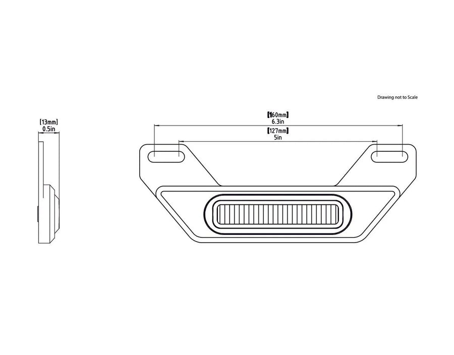 honda cb 500 [DENALI] – Kit de luz de freio LED B6 com suporte de placa