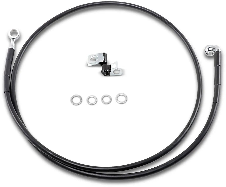 Harley Davidson Fxsts [DRAG SPECIALTIES] - Kit de linha de freio de vinil preto estendido