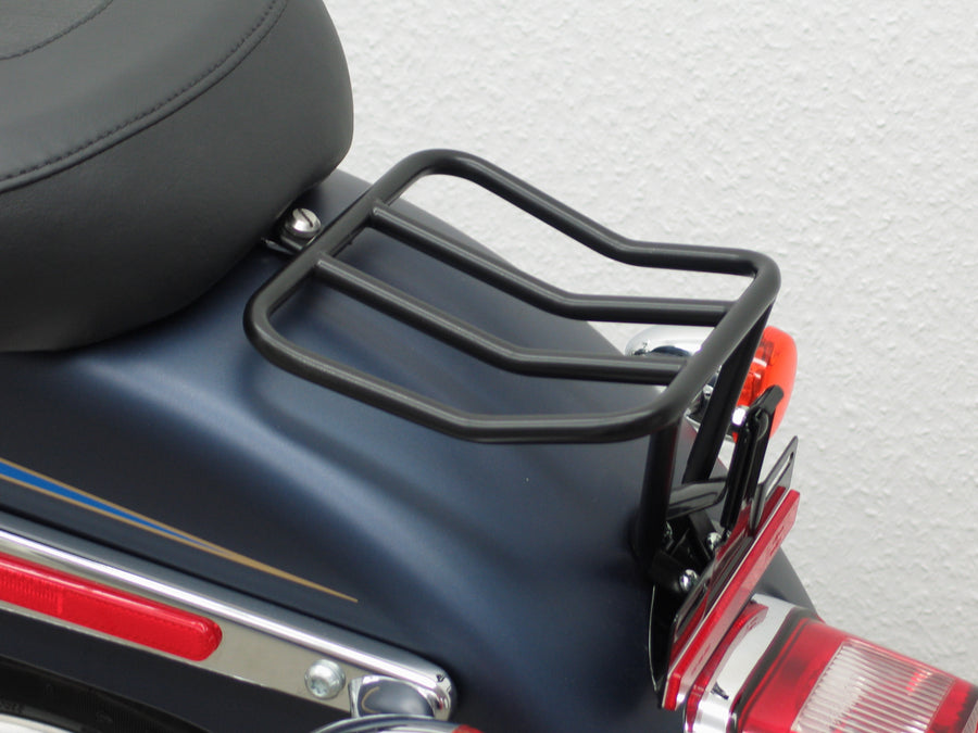 Harley Davidson Sofrail (Twin Cam 96b) Fat Boy (FLSTF/FLSTFI) 2007-2011 e 2012-2017 [2007-2011] -Rearack, Schwarz