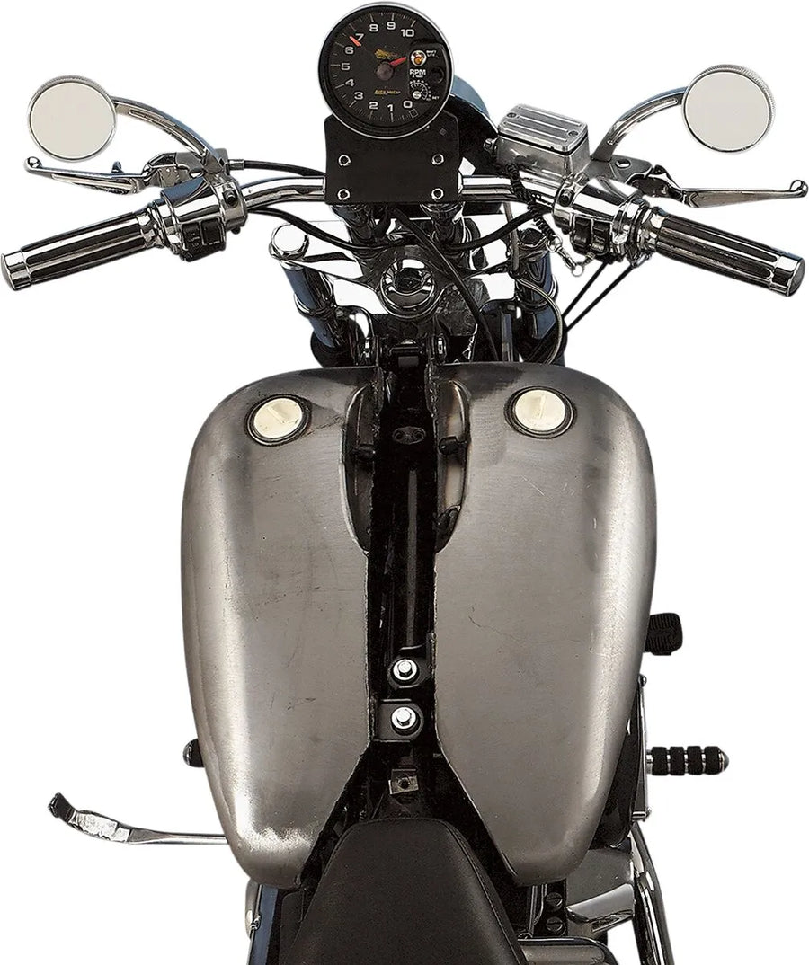 harley davidson flst [DRAG SPECIALTIES] - Conjunto de tanque estendido de duas peças com lateral plana de 2"