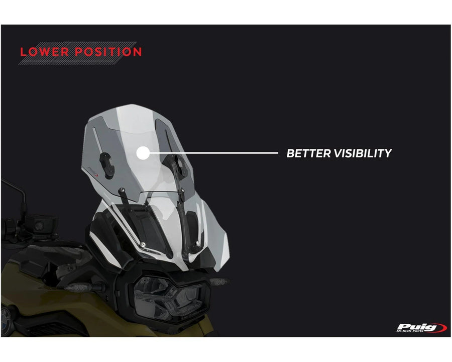 BMW F 750 GS [2024] – Pára-brisa ajustável – fortemente escurecido