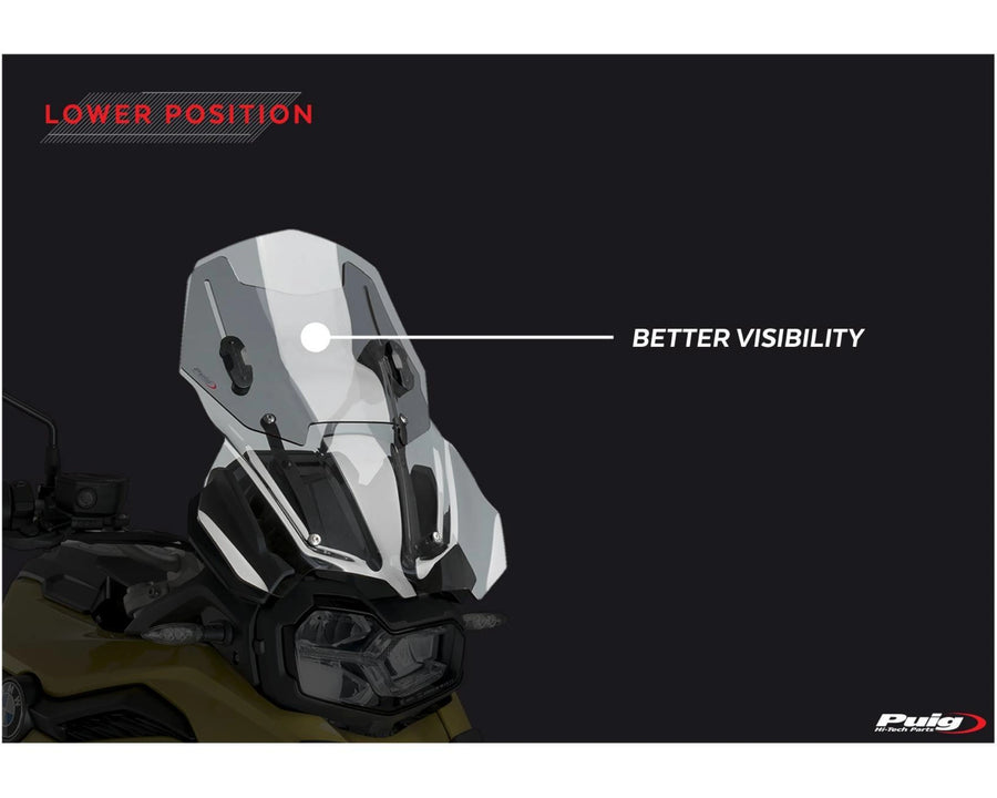 BMW F 800 GS [2025] – Pára-brisa ajustável – fortemente escurecido