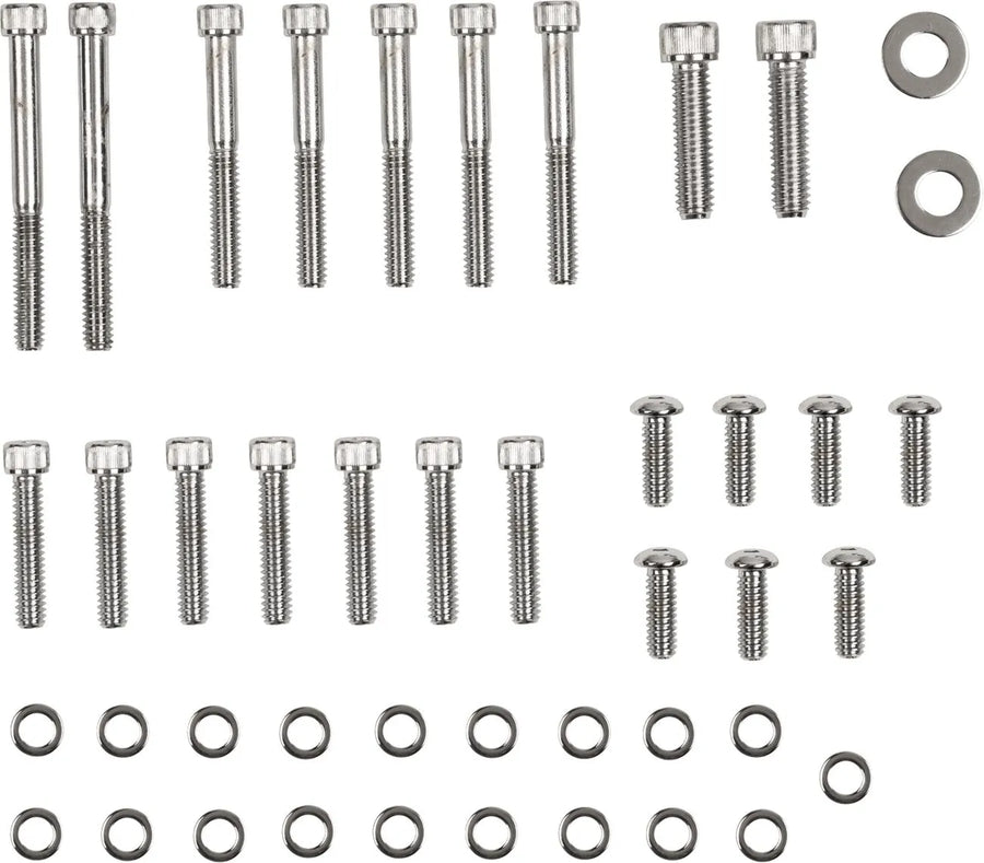 Harley Davidson flst [DRAG SPECIALTIES] - Kit de parafusos de tampa interna e externa primária/Derby/inspeção