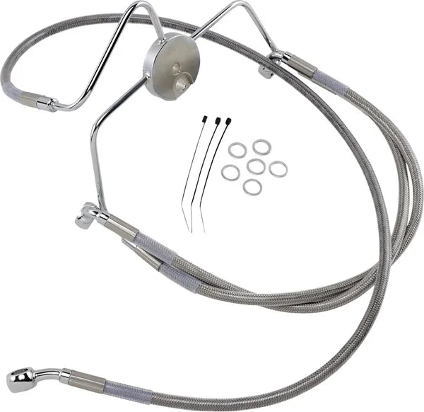 Harley Davidson Flhri [DRAG SPECIALTIES] - Kit de linha de freio em aço inoxidável, estendido