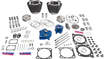 Harley-Davidson FLRT 1868 Freewheeler 114 [2025] - 132" Power Package Motorleistungs-Kit – Oberfläche: Schwarz, Hervorgehobene Lamellen – Bild 1