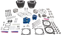 Harley-Davidson FLSTFI 1923 Softail Fat Boy Gray Ghost 117 [2026] - 132" Power Package Motorleistungs-Kit – Oberfläche: Schwarz, Hervorgehobene Lamellen – Bild 6