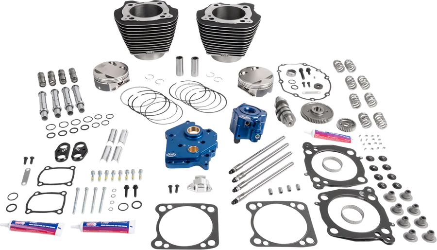 Harley-Davidson Fxlrs 1923 ABS [2026] - 132" Power Package Motorleistungs-Kit – Oberfläche: Schwarz, Hervorgehobene Lamellen – Bild 1