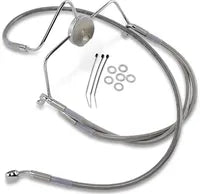 Harley Davidson Flhr [DRAG SPECIALTIES] - Kit de linha de freio em aço inoxidável, estendido