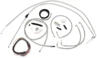 Harley Davidson Flhtcui [LA CHOPPERS] - Kit completo de cabo/linha de freio trançado em aço inoxidável