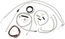 Harley Davidson Flhtcui [LA CHOPPERS] - Kit completo de cabo/linha de freio trançado em aço inoxidável