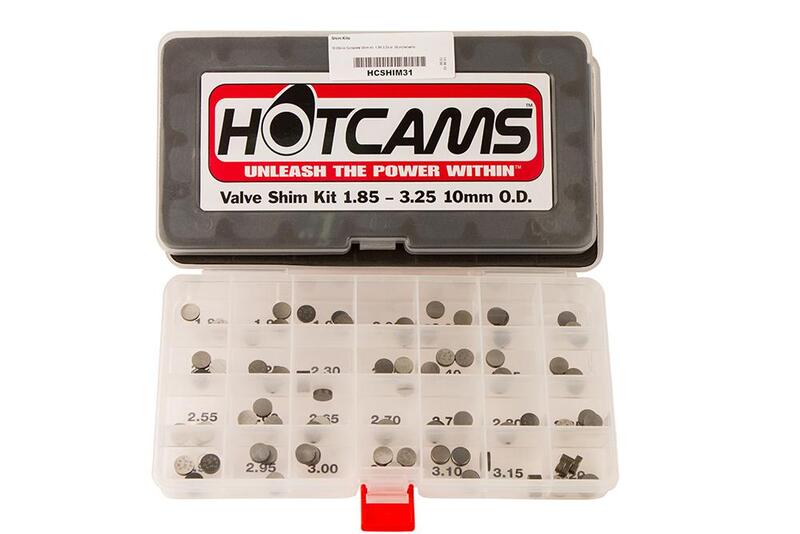 Husaberg Fe 501 [HOT CAMS] - discos de válvula Ø10,0x1,85 a 3,25mm - conjunto de 5 peças.