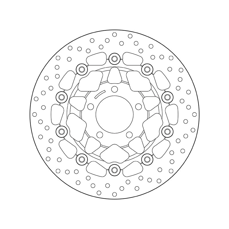 Suzuki Gsx 600 [BREMBO] - Disco de freio redondo flutuante Série Oro
