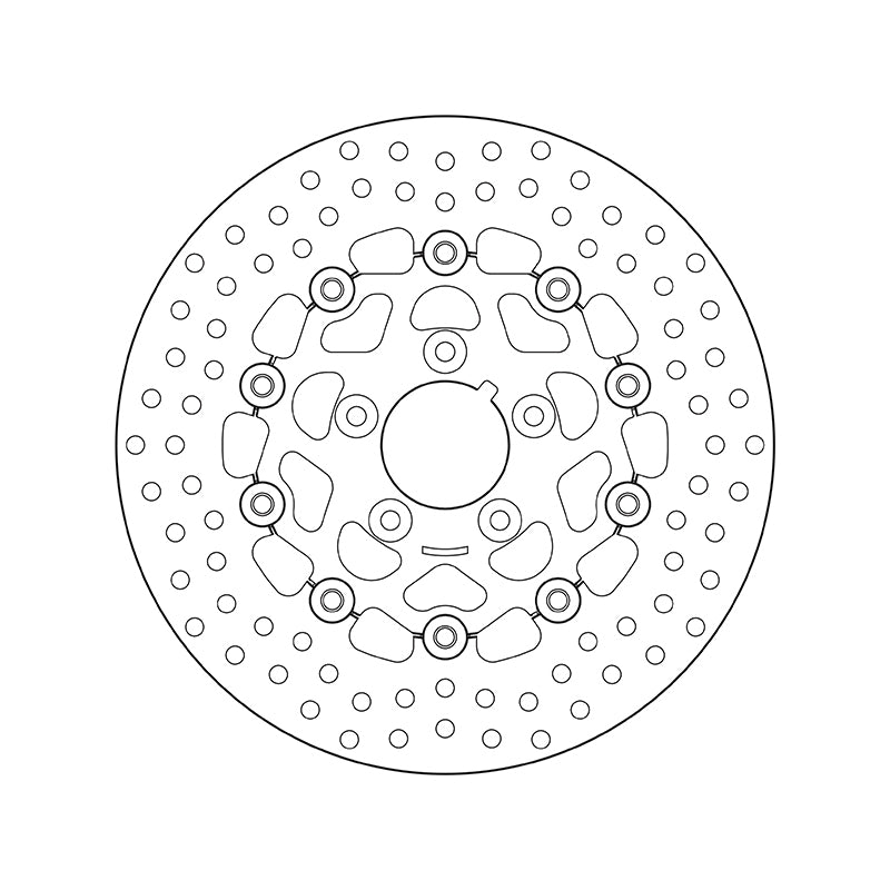 Harley Davidson Flstc [BREMBO] - Disco de freio redondo flutuante Série Oro
