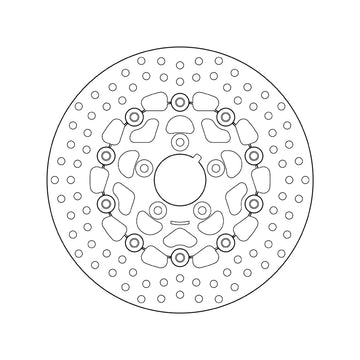 Harley Davidson Fxsts [BREMBO] - Disco de freio redondo flutuante Série Oro - 0