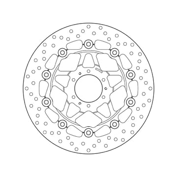 Honda Xl 1000 V Varadero Abs [BREMBO] - Disco de freio flutuante redondo Série Oro