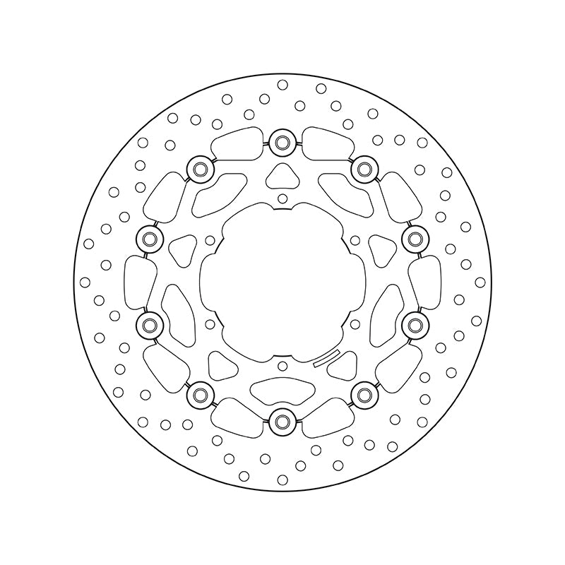 Bmw F 650 Gs Twin [BREMBO] - Disco de freio flutuante redondo Série Oro