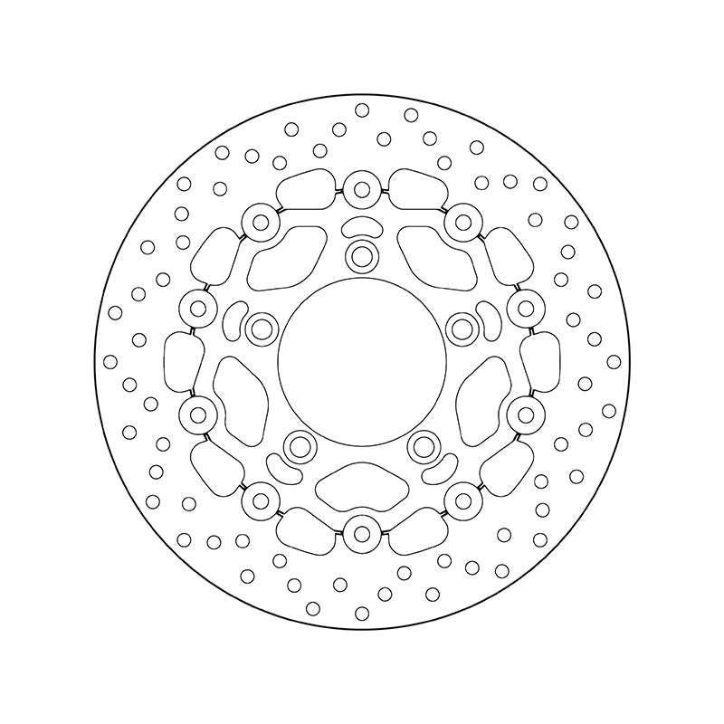 Kymco Ak 550 [BREMBO] - Disco de freio redondo flutuante Série Oro
