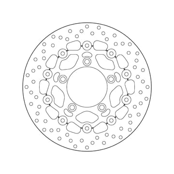 Kymco Ak 550 [BREMBO] - Disco de freio redondo flutuante Série Oro