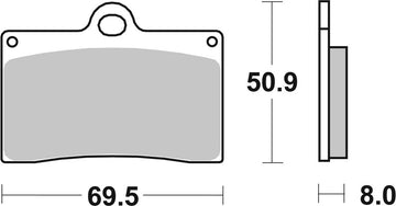 Ducati Sl 600 [BREMBO] - Pastilhas de freio de cerâmica de carbono de competição - 07BB15RC