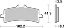 Triumph Tiger 1200 Rally Pro [BREMBO] - Pastilhas de freio de metal sinterizado de rua - 07BB37LA