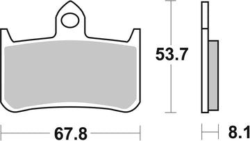 Honda Cb 900 Hornet [BREMBO] - Pastilhas de freio de cerâmica de carbono de competição - 07HO28RC