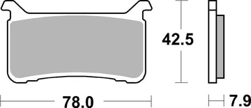 Honda Cmx 1100 Rebel [2021–2026] - Pastilhas de freio de cerâmica de carbono de competição - 07HO63RC