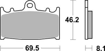Suzuki Gsf 650 [BREMBO] - Pastilhas de freio de cerâmica de carbono de competição - 07KA13RC