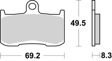 Kawasaki Z 900 [BREMBO] - Pastilhas de freio de cerâmica de carbono de competição - 07KA23RC