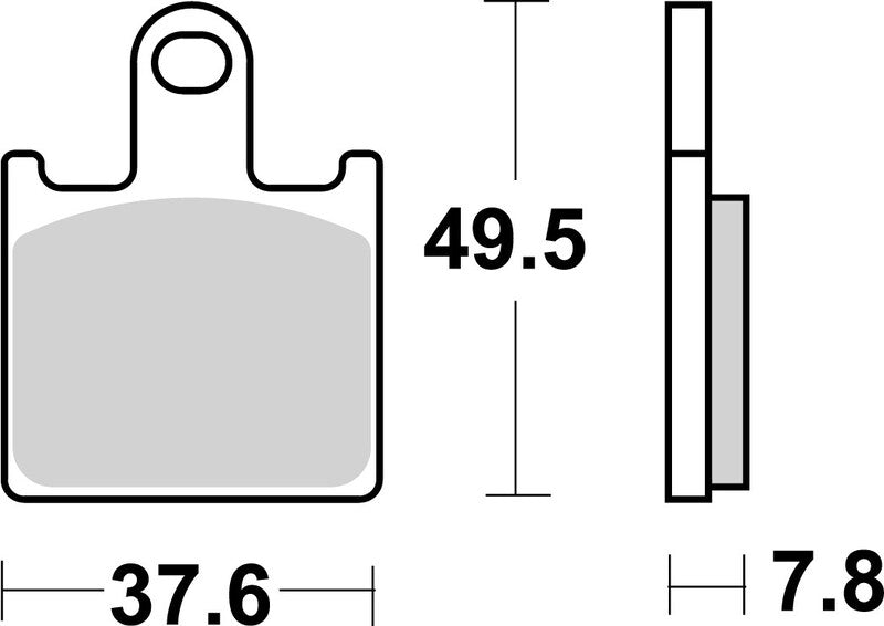Kawasaki Zr 400 [BREMBO] - Pastilhas de freio de metal sinterizado para rua - 07KA28SA
