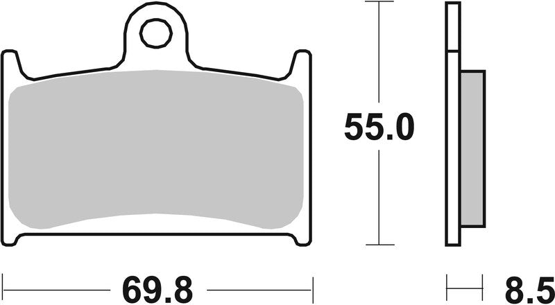 Suzuki Gsx-R [BREMBO] - Pastilhas de freio de cerâmica de carbono de competição - 07SU14RC