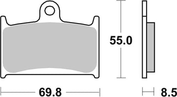 Suzuki Gsx-R [BREMBO] - Pastilhas de freio de cerâmica de carbono de competição - 07SU14RC