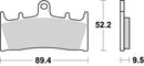 Suzuki Tl 1000 [BREMBO] - Pastilhas de freio de cerâmica de carbono de competição - 07SU19RC