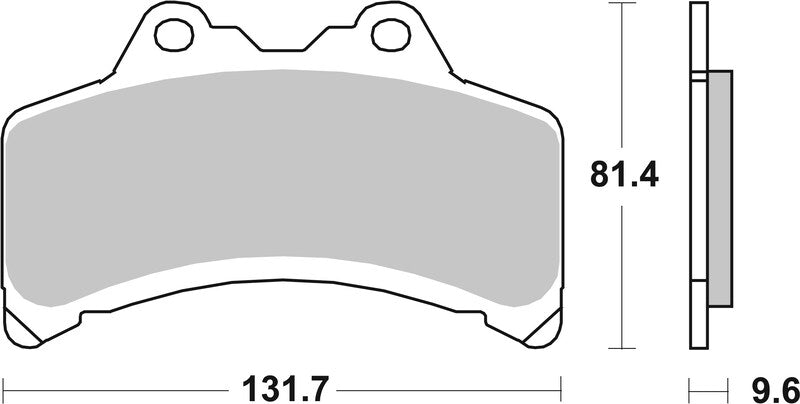 Yamaha Gts [BREMBO] - Pastilhas de freio de cerâmica de carbono de rua - 07YA3108