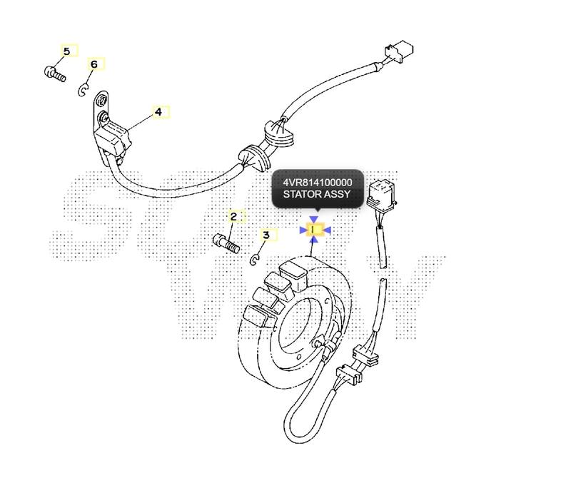 Yamaha Xvs 650 [TOURMAX] - Estator - Yamaha XVS 650 Dragstar