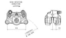 Ducati Hyperstrada 821 [BREMBO] - Pinça de freio traseiro Ø34mm preta-2