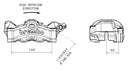 Honda Cb 1000 [BREMBO] - Pinça de freio Stylema dianteira esquerda preta-2