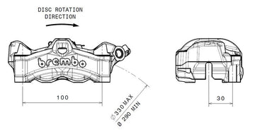 Honda Cb 1000 [BREMBO] - Pinça de freio Stylema dianteiro direito natural - 0