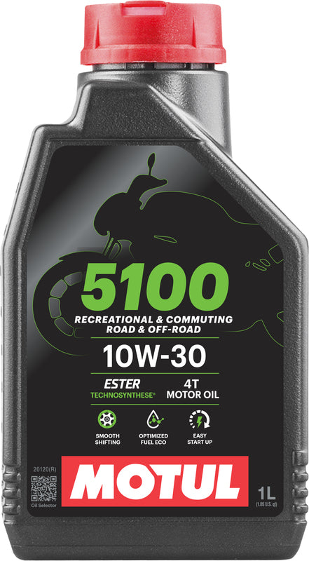 Óleo de motor 10w30 4t 1 litro para motocicletas [Motul]
