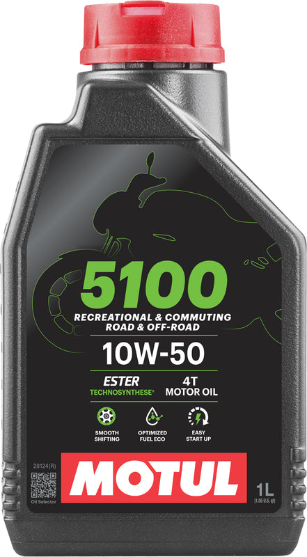 Óleo de motor 10W50 para motocicletas de 4 tempos 1L [MOTUL]