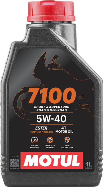 Óleo de motor 5W40 4T 1L para motocicletas [Motul]