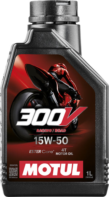 Óleo do motor 15W50 4T ROAD RACING 1L - Linha de fábrica MOTUL 300V