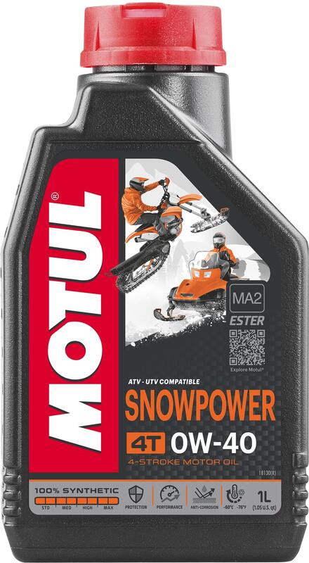 Óleo de motor 0W40 4T para motos de neve 1L [MOTUL]